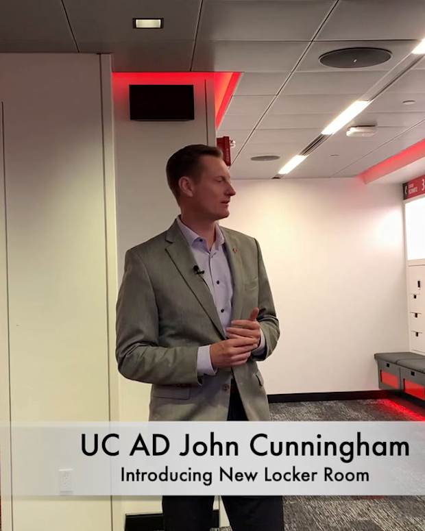 UC AD John Cunningham Football Locker Room Walkthrough